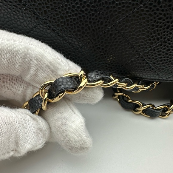 Authentic Chanel flap bag with original box and dust bag. - Picture 10 of 14